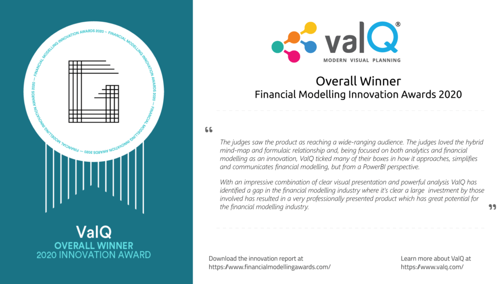 ValQ overall winner 2020 innovation award