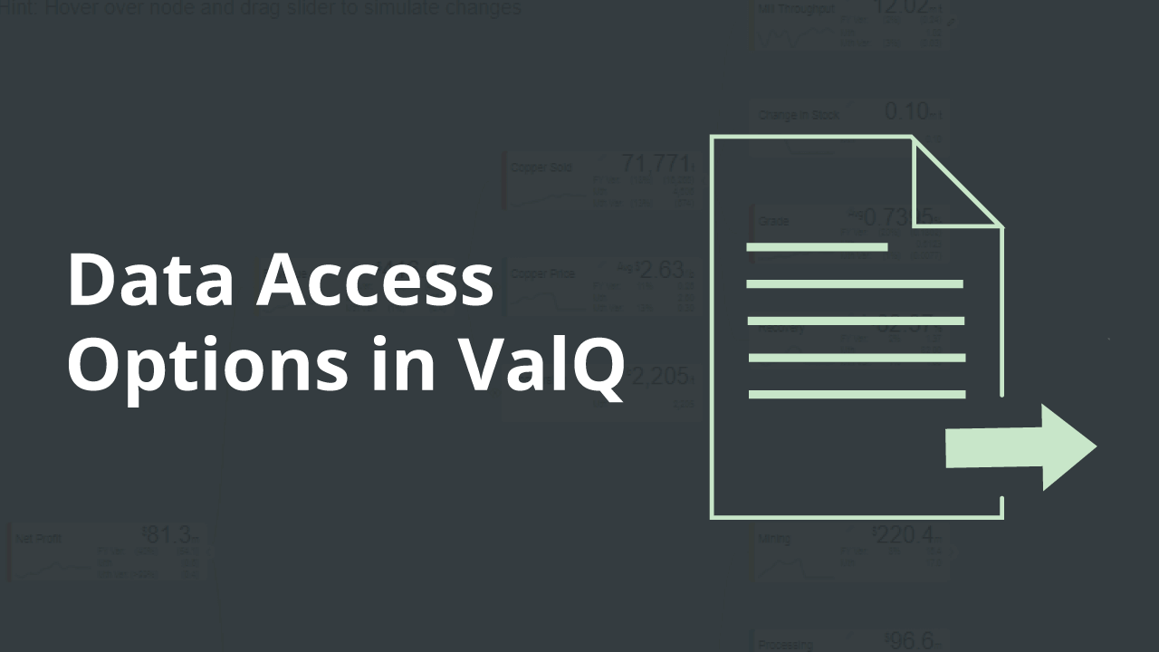 Data Access Options in ValQ | ValQ