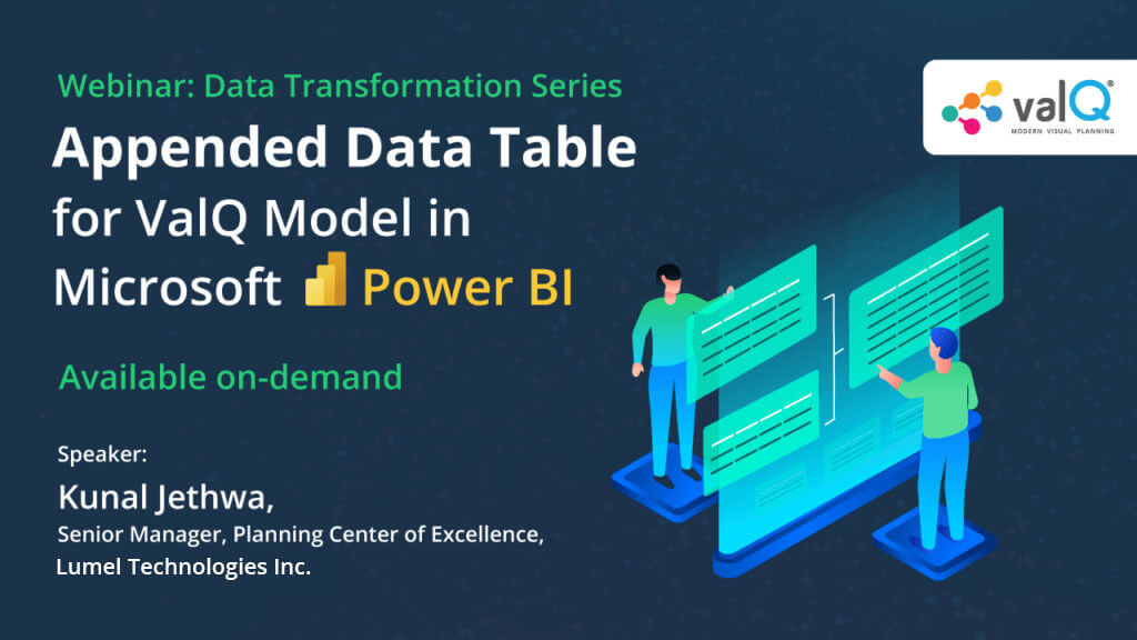 Appended Data Table for ValQ Model in Microsoft Power BI | ValQ